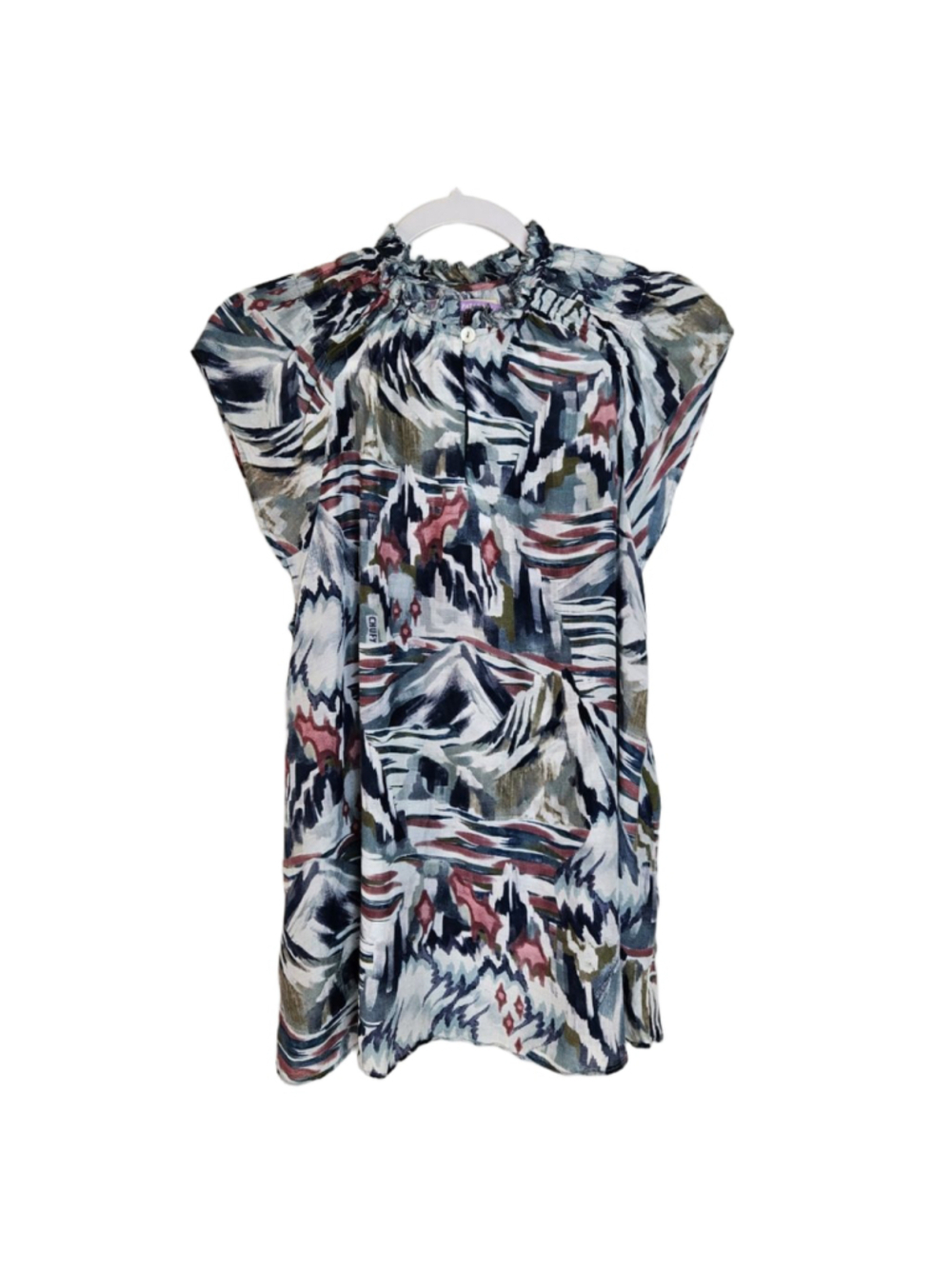 CHUFY Forever Patagonia Huapi Ice Landscape Print Top Size M *Pulls